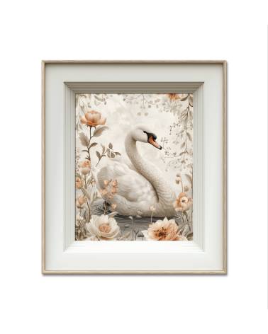 Swan with flowers 03