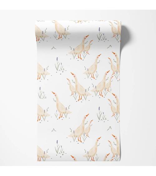 Goose on white