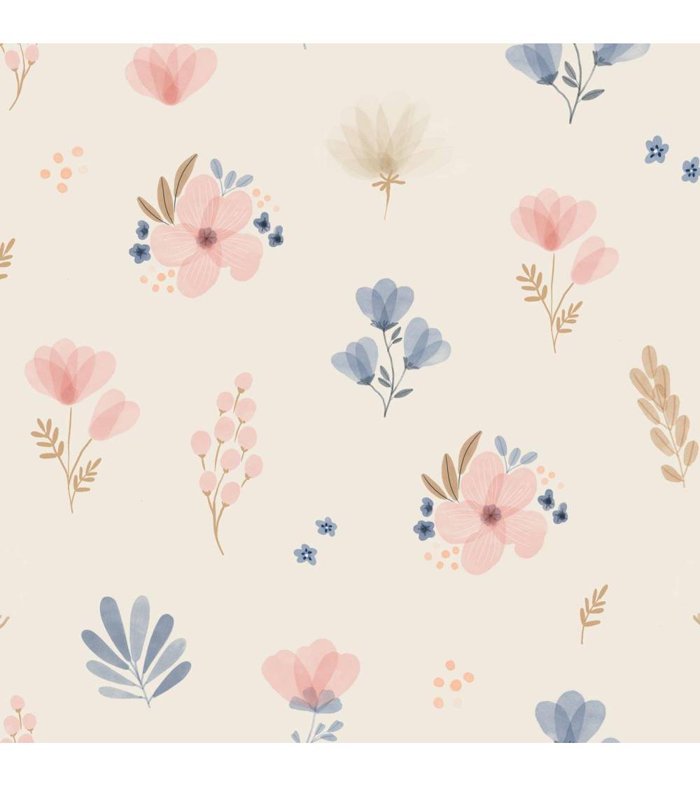 Meadow flowers on beige