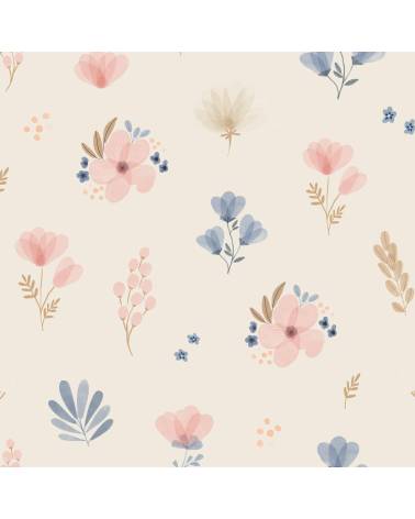Meadow flowers on beige