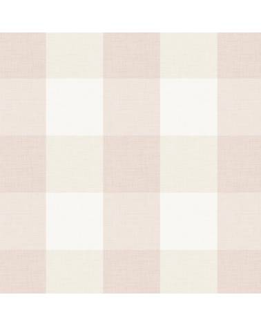 Plaid delicate pink linen