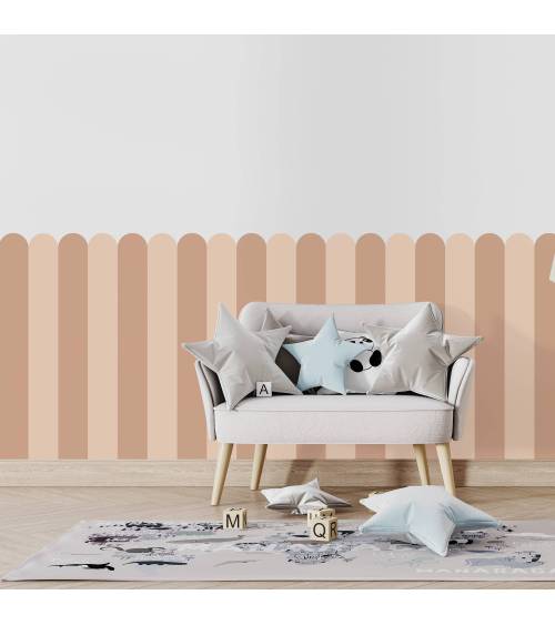 Scallop decal - Cinnamon