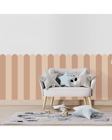 Scallop decal - Cinnamon