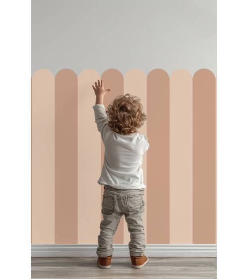 Scallop decal - Cinnamon