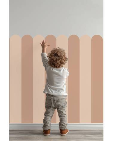 Scallop decal - Cinnamon