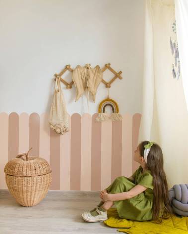 Scallop decal - Cinnamon