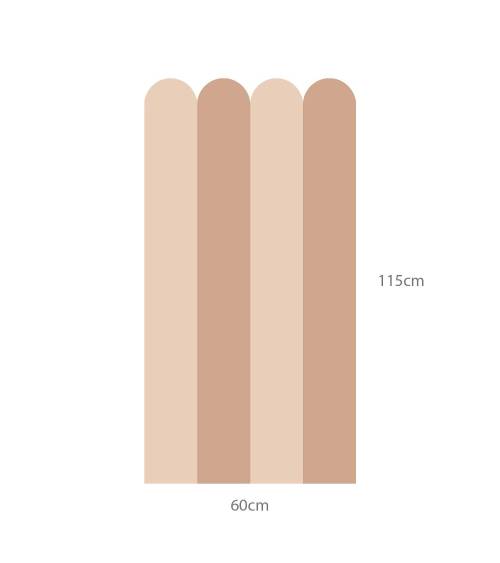 Scallop decal - Cinnamon