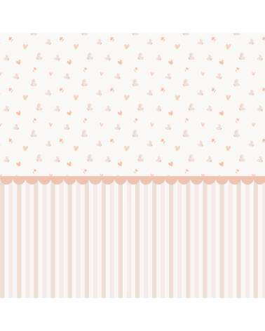 Butterflies & hearts - border wallpaper