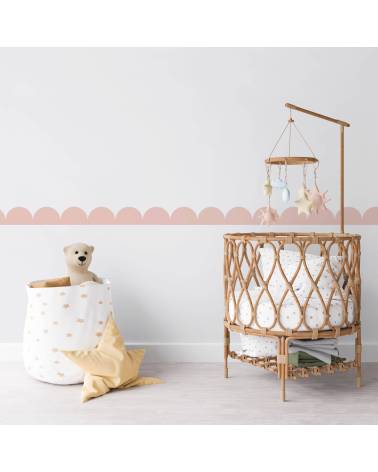 SCALLOP border Blush