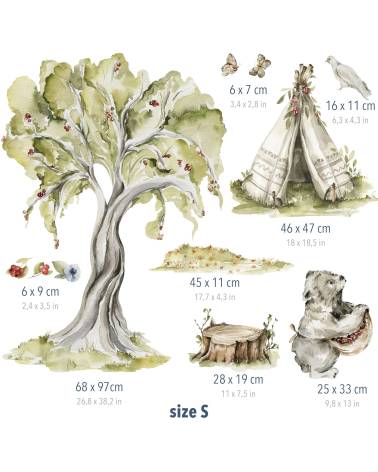 Woodland Play -  Zestaw Naklejek 02