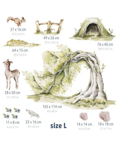 Woodland Play -  Zestaw Naklejek 03