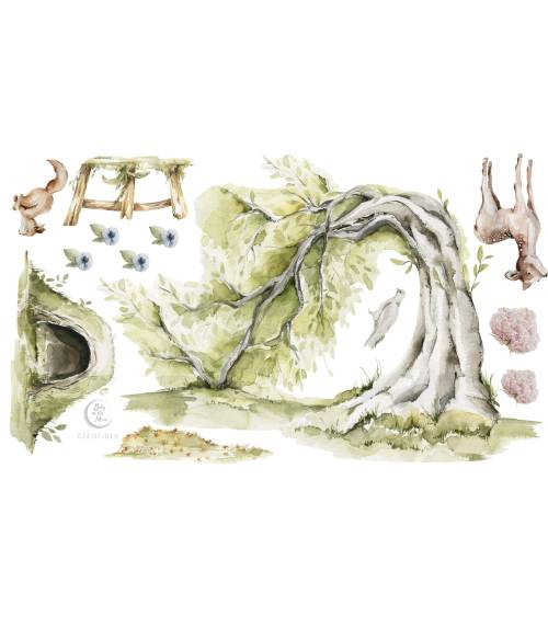 Woodland Play -  Zestaw Naklejek 03