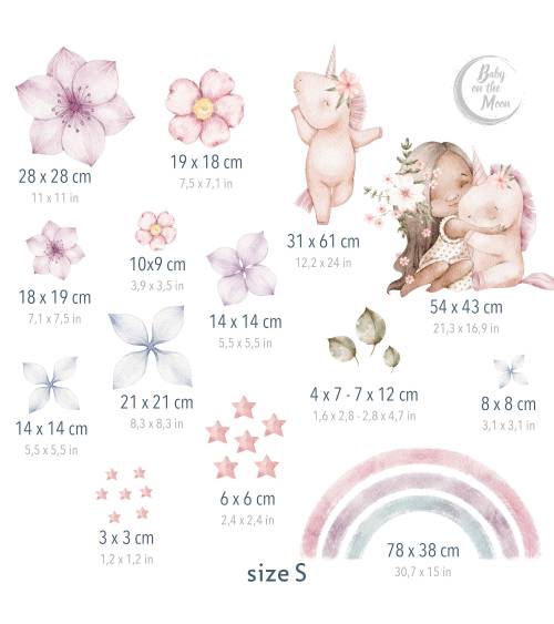 Magical Princess -  Zestaw Naklejek 01