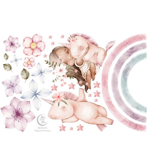 Magical Princess -  Zestaw Naklejek 01